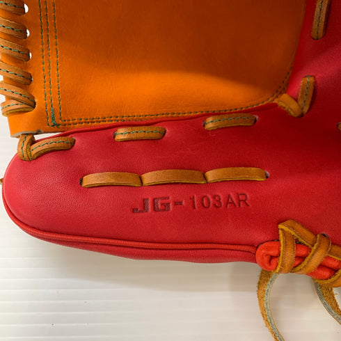 ジュンケイグラブ オーダー 軟式 大人 一般 内野手用 グローブ グラブ 右投げ JG-103AR 中古品 グローブ袋付き 野球 6257
