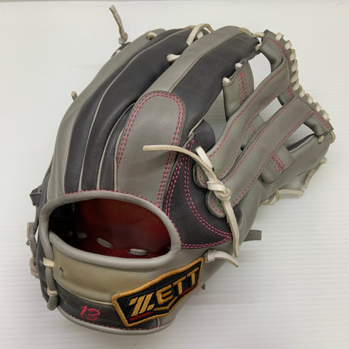 ゼット ZETT プロステイタス PROSTATUS 軟式 大人 一般 外野手用 グローブ グラブ 右投げ オーダー 中古品 グローブ袋付き 野球 9578