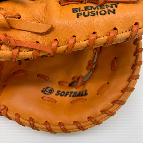 ミズノ MIZUNO ソフトボール用 大人 一般 キャッチャーミット 捕手 グローブ グラブ 右投げ 中古品 野球 5909