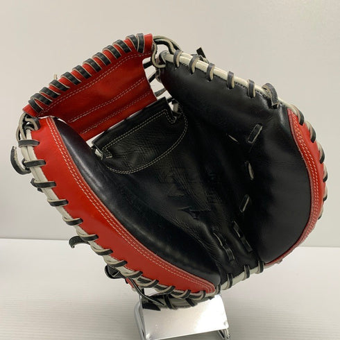 中古品 ミズノ MIZUNO グローバルエリート 軟式 キャッチャーミット 刺繍入り 4892