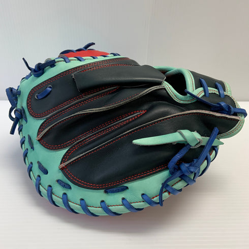 ウィルソン Wilson ベア 軟式 大人 一般 キャッチャーミット 捕手 グローブ グラブ 右投げ 中古品 グローブ袋付き 野球 8631