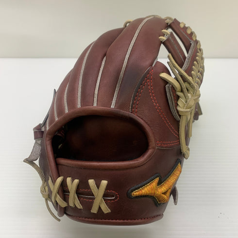 ミズノ MIZUNO ミズノプロ mizunopro HAGA製 硬式 大人 一般 内野手用 グローブ グラブ 右投げ 中古品 野球 9227