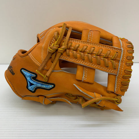 ミズノ MIZUNO グローバルエリート 軟式 大人 一般 内野手用 グローブ グラブ 右投げ オーダー 耕作印 中古品 野球 7473
