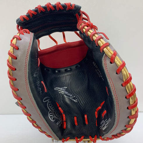ローリングス Rawlings ハイパーテック ソフトボール用 大人 一般 キャッチャーミット 捕手 グローブ グラブ 右投げ GS3FHTC23F 中古品 7691