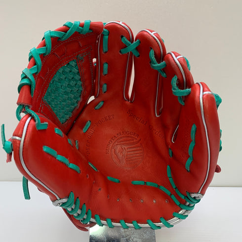 久保田スラッガー KUBOTA SLUGGER 軟式 大人 一般 内野手用 グローブ グラブ 右投げ 中古品 グローブ袋付き 野球 9889