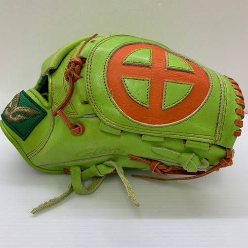 グロム 軟式 大人 一般 投手用 グローブ ピッチャー グラブ 右投げ 中古品 グローブ袋付き 野球 9827