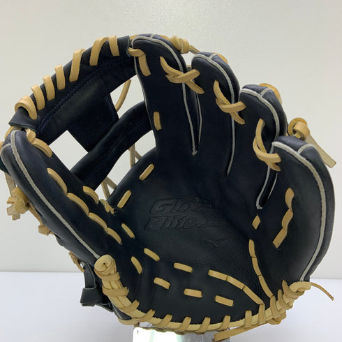 ミズノ MIZUNO グローバルエリート Global Elite 1AJGS34413 軟式 大人 一般 内野手用 グローブ グラブ 右投げ 中古品 グローブ袋付き 野球 9108