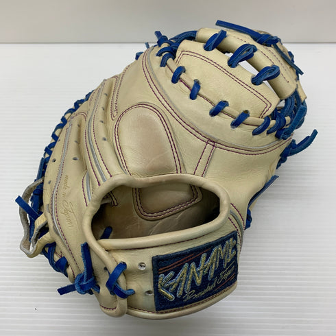 カナメ 要 KANAME 軟式 大人 一般 キャッチャーミット 捕手 グローブ グラブ 右投げ TYPE-C200R 中古品 グローブ袋付き 野球 7600