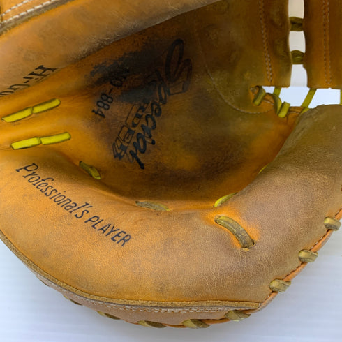 ハイゴールド HI-GOLD 軟式 大人 一般 キャッチャーミット 捕手 グローブ グラブ 右投げ オーダー 中古品 野球 1062
