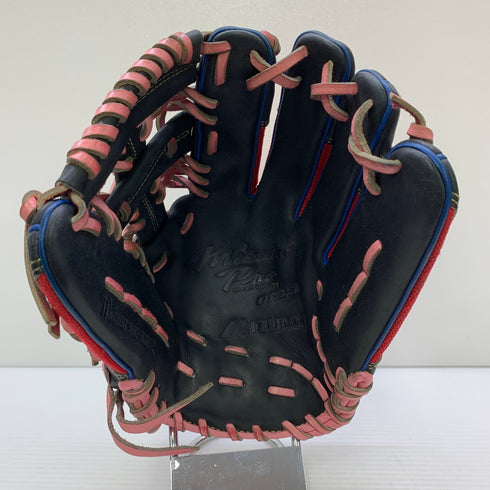 ミズノ MIZUNO ミズノプロ 軟式 大人 一般 内野手用 グローブ グラブ 右投げ オーダー 中古品 グローブ袋付き 野球 8117