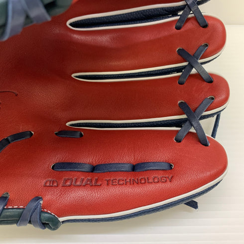 ウィルソン Wilson ワナビーヒーロー デュアル 軟式 大人 一般 内野手用 グローブ グラブ 右投げ RHJ86H 中古品 野球 6052