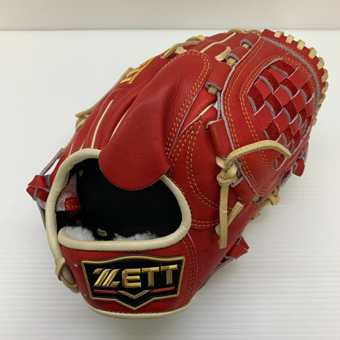 ゼット ZETT プロステイタス 軟式 大人 一般 投手用 グローブ ピッチャー グラブ 右投げ BRGPRO 中古品 グローブ袋付き 野球 8284