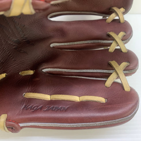 ミズノ MIZUNO ミズノプロ mizunopro HAGA製 硬式 大人 一般 内野手用 グローブ グラブ 右投げ 中古品 野球 9227