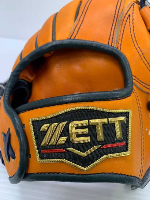 中古品 ゼット ZETT プロステイタス オーダー 硬式 内野手用グローブ 刺繡有り 3647