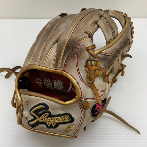 久保田スラッガー KUBOTA SLUGGER 軟式 大人 一般 内野手用 グローブ グラブ 右投げ オーダー 中古品 野球 8527