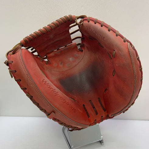 ワールドペガサス WORLD PEGASUS 軟式 大人 一般 キャッチャーミット 捕手 グローブ グラブ 右投げ 中古品 グローブ袋付き 野球 9310