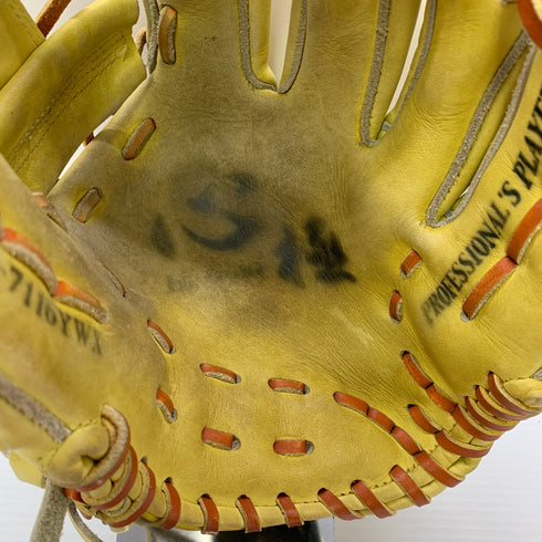 ハイゴールド HI-GOLD KKG-7116YWX 軟式 大人 一般 内野手用 グローブ グラブ 右投げ 中古品 グローブ袋付き 野球 9800