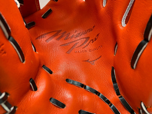 中古品 ミズノ MIZUNO ミズノプロ 限定皮革 硬式 外野手用グローブ 1AJGH10807 4049