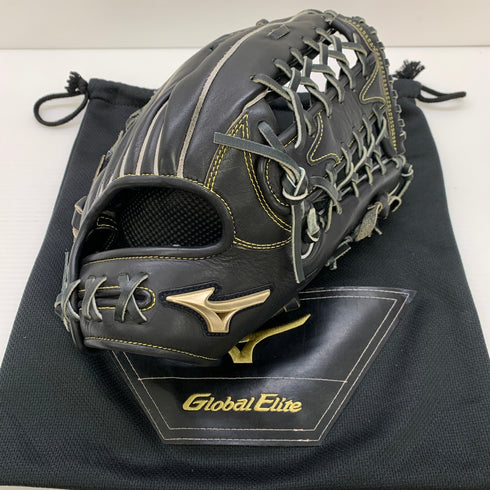 ミズノ MIZUNO グローバルエリート 軟式 大人 一般 外野手用 グローブ グラブ 右投げ 1AJGR24507 中古品 グローブ袋付き 野球 7219