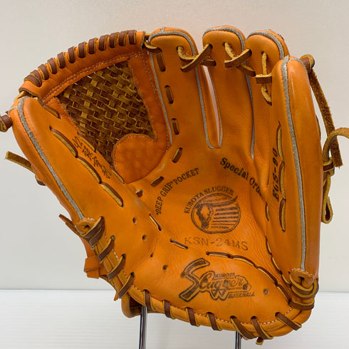 久保田スラッガー KUBOTA SLUGGER スペシャルオーダー 軟式 大人 一般 内野手用 グローブ グラブ 右投げ KSN-24MS 中古品 箱・グローブ袋付き 野球 5918