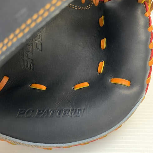 中古品 ゼット ZETT プロステイタス 軟式 オーダー キャッチャーミット 刺繡有り 5093