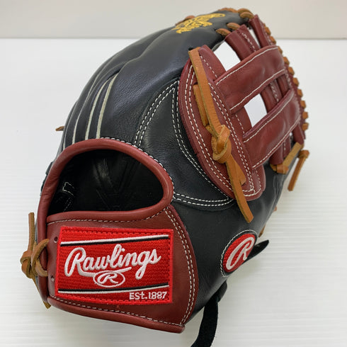 ローリングス Rawlings ハイパーテック 軟式 大人 一般 オールラウンド グローブ グラブ 右投げ GRXHTCN65 中古品 グローブ袋付き 野球 7085