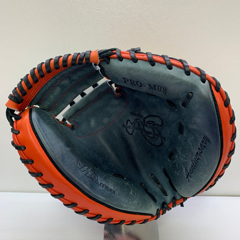 ハタケヤマ HATAKEYAMA PRO-M08 軟式 大人 一般 キャッチャーミット 捕手 グローブ グラブ 右投げ 中古品 野球 1396