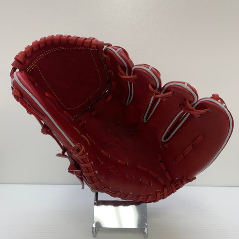 ジェニュイン Genuine 硬式 大人 一般 投手用 グローブ ピッチャー グラブ 右投げ 中古品 グローブ袋付き 野球 6769