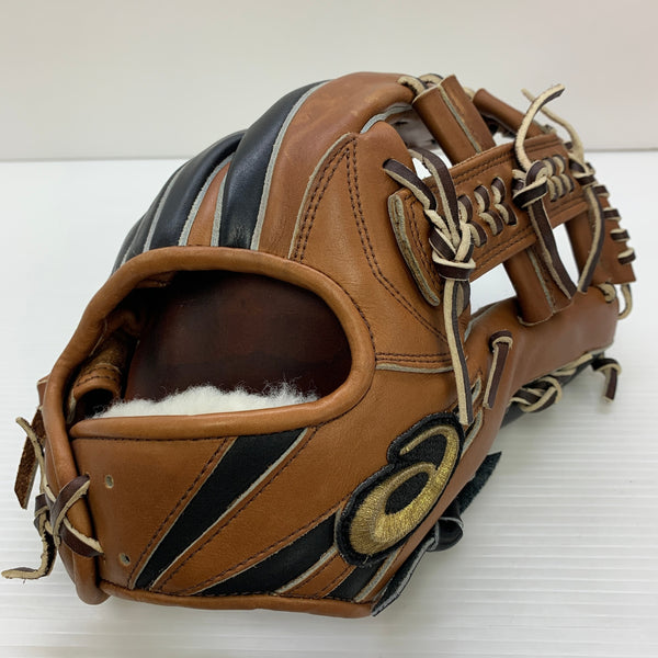 アシックス asics GOLDSTAGE オーダー 硬式 大人 一般 内野手用 グローブ グラブ 右投げ AHN6-01 中古品 野球 7477