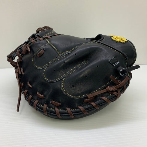 ジェニュイン Genuine 硬式 大人 一般 キャッチャーミット 捕手 グローブ グラブ 右投げ 中古品 野球 6493
