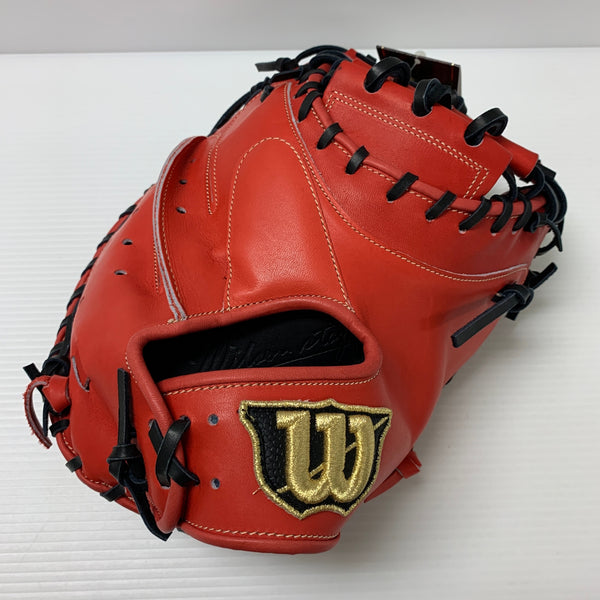 ウィルソン Wilson ウィルソンスタッフ ウィルソンベア 硬式 大人 一般 キャッチャーミット 捕手 グローブ グラブ 右投げ WBW100927 タグ付き 野球 6128