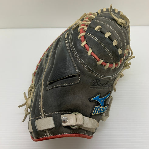 ミズノ MIZUNO S53100 ソフトボール用 大人 一般 キャッチャーミット 捕手 グローブ グラブ 右投げ 中古品 野球 8928