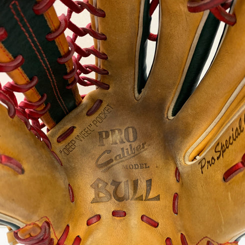 東駒 BULL TOKYO 軟式 大人 一般 内野手用 グローブ グラブ 右投げ 中古品 グローブ袋付き 野球 7153
