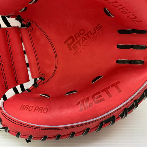 ゼット ZETT プロステイタスオーダー 軟式 大人 一般 キャッチャーミット 捕手 グローブ グラブ 右投げ BRC-PRO 中古品 野球 7945