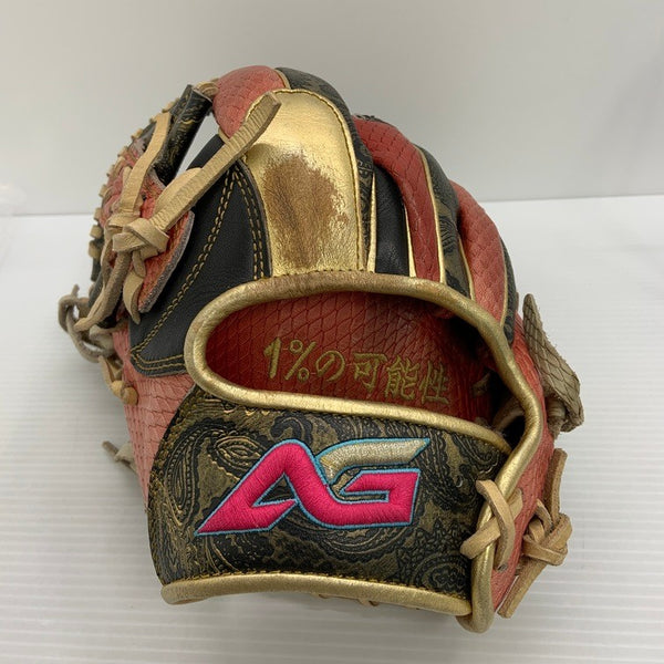 中古品 アバターグラブ AVATARGLOVE パラマウントスポーツ 硬式 内野手用グローブ 刺繍入り ペイズリー柄 左投げ 3971