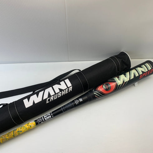 マルーチ marucci ワニクラッシャースピード 軟式 大人 一般 FRP製バット MJJSBBWS 中古 ケース付き 野球 8560