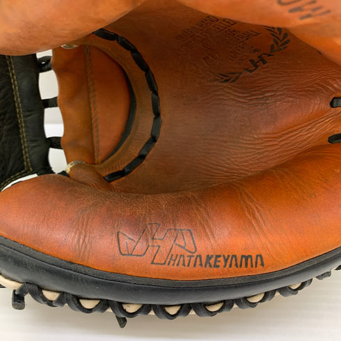 ハタケヤマ HATAKEYAMA 軟式 大人 一般 キャッチャーミット 捕手 グローブ グラブ 右投げ 中古品 野球 1192