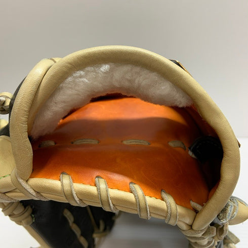 中古品 ゼット ZETT プロステイタス オーダー 硬式 外野手用グローブ KIP SKIN 刺繍有り 4675