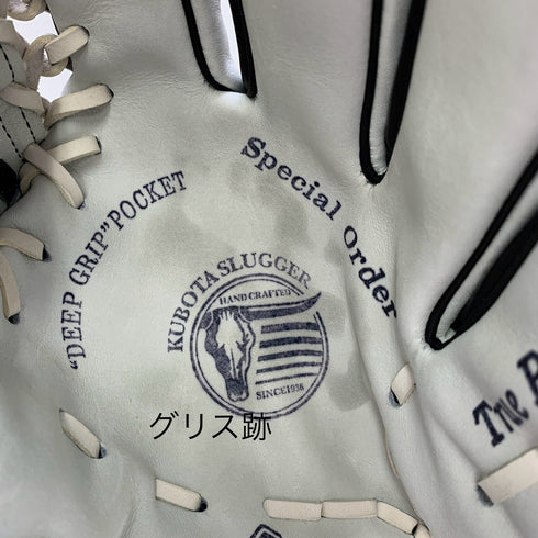 久保田スラッガー KUBOTA SLUGGER 軟式 大人 一般 外野手用 グローブ グラブ 右投げ 中古品 箱・グローブ袋付き 野球 6731
