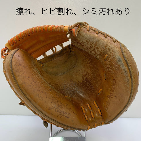 久保田スラッガー KUBOTA SLUGGER 軟式 大人 一般 キャッチャーミット 捕手 グローブ グラブ 右投げ 中古品 野球 8993