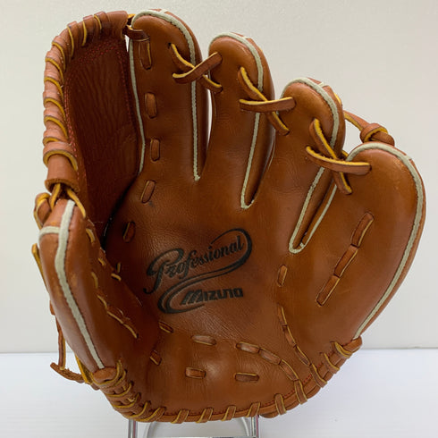 ミズノ MIZUNO プロフェッショナル 軟式 大人 一般 投手用 グローブ ピッチャー グラブ 右投げ 中古品 野球 6072