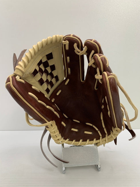 中古品 アサダスポーツ オーダー 硬式 内野手用 グローブ 刺繍入り 3877
