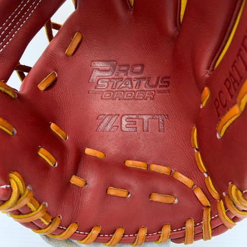 中古品 ゼット ZETT プロステイタス オーダー 軟式 内野手用グローブ BRGPRO 今宮型 刺繍入り 4040