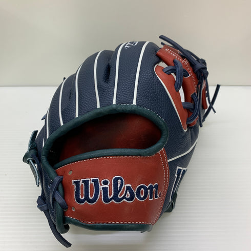 ウィルソン Wilson ワナビーヒーロー 軟式 大人 一般 内野手用 グローブ グラブ 右投げ RHJ86H 中古品 野球 6259