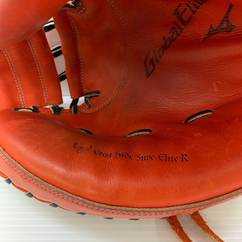 ミズノ MIZUNO グローバルエリート 軟式 大人 一般 キャッチャーミット 捕手 グローブ グラブ 右投げ 中古品 野球 7386