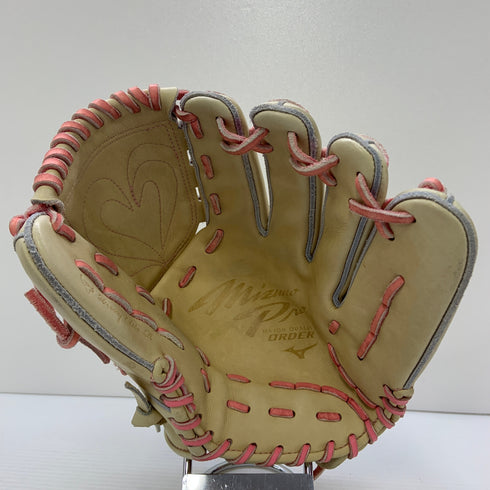 ミズノ MIZUNO ミズノプロ 軟式 大人 一般 内野手用 グローブ グラブ 右投げ オーダー 中古品 グローブ袋付き 野球 7990