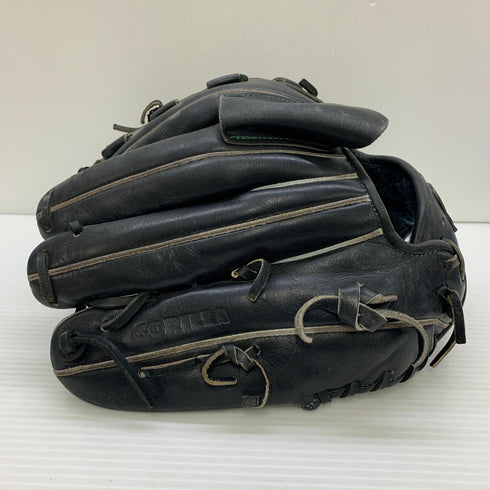 ごりら印の野球道具 硬式 大人 一般 投手用 グローブ ピッチャー グラブ 右投げ SKR 中古品 破れ有り 野球 7608