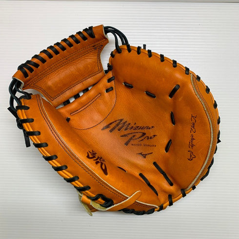 中古品 ミズノ MIZUNO ミズノプロ 軟式 キャッチャーミット 號 SAKEBI 1AJCR26220 S-S型 4787