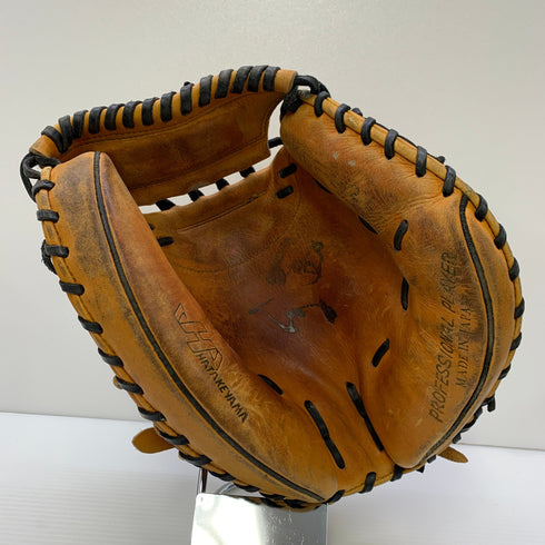 ハタケヤマ HATAKEYAMA 軟式 大人 一般 キャッチャーミット 捕手 グローブ グラブ 右投げ KDFーM2Y 中古品 野球 6186