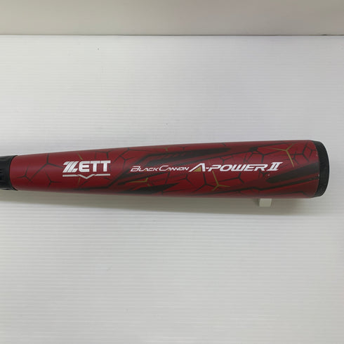 ゼット ZETT ブラックキャノン 軟式 大人 一般 FRP製バット BCT35464 トップバランス 中古 ケース付き 野球 8210